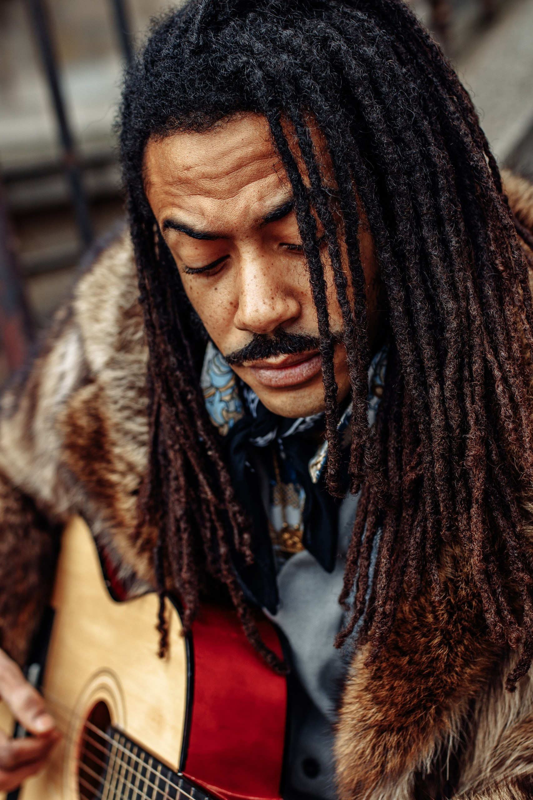 Guglielmo. Content photoshoot for a musician in Montmartre