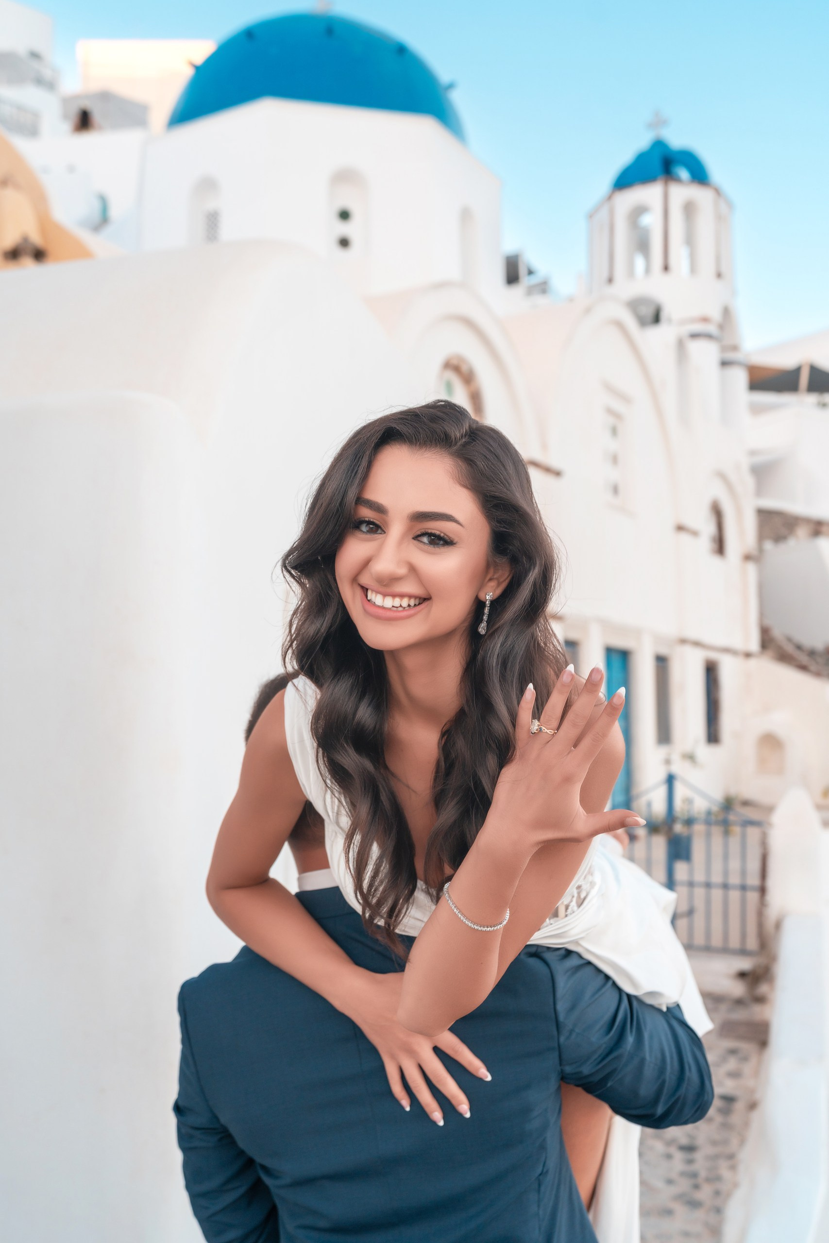 Proposal photographer santorini. Photographer in Santorini SokoLOVE Alex| Flying Dress Santorini