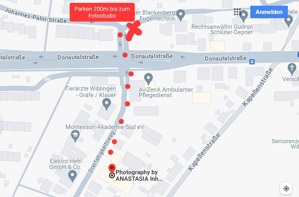 Anfahrt. Newbornfotograf Kinderfotograf Ulm Familienfotograf Anastasia Neu-Ulm