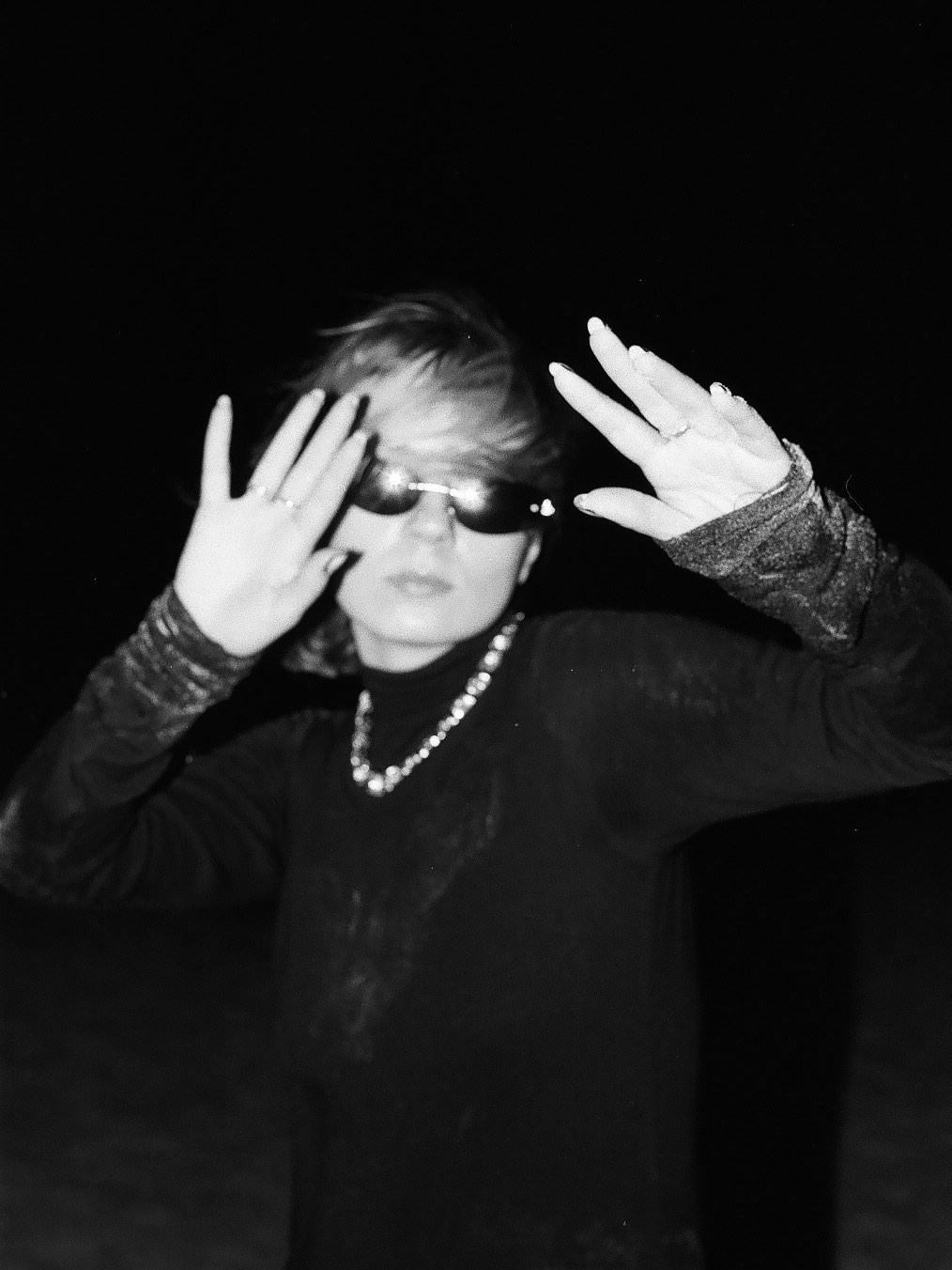 Content shooting. Film portrait photographer