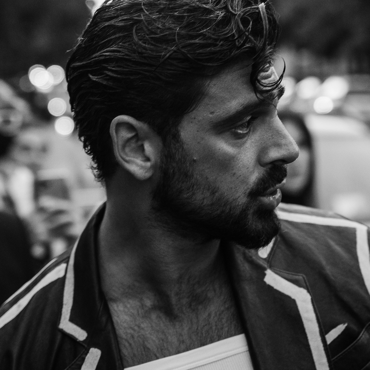 Fashion portrait in Milan during a personal photoshoot, classic architecture