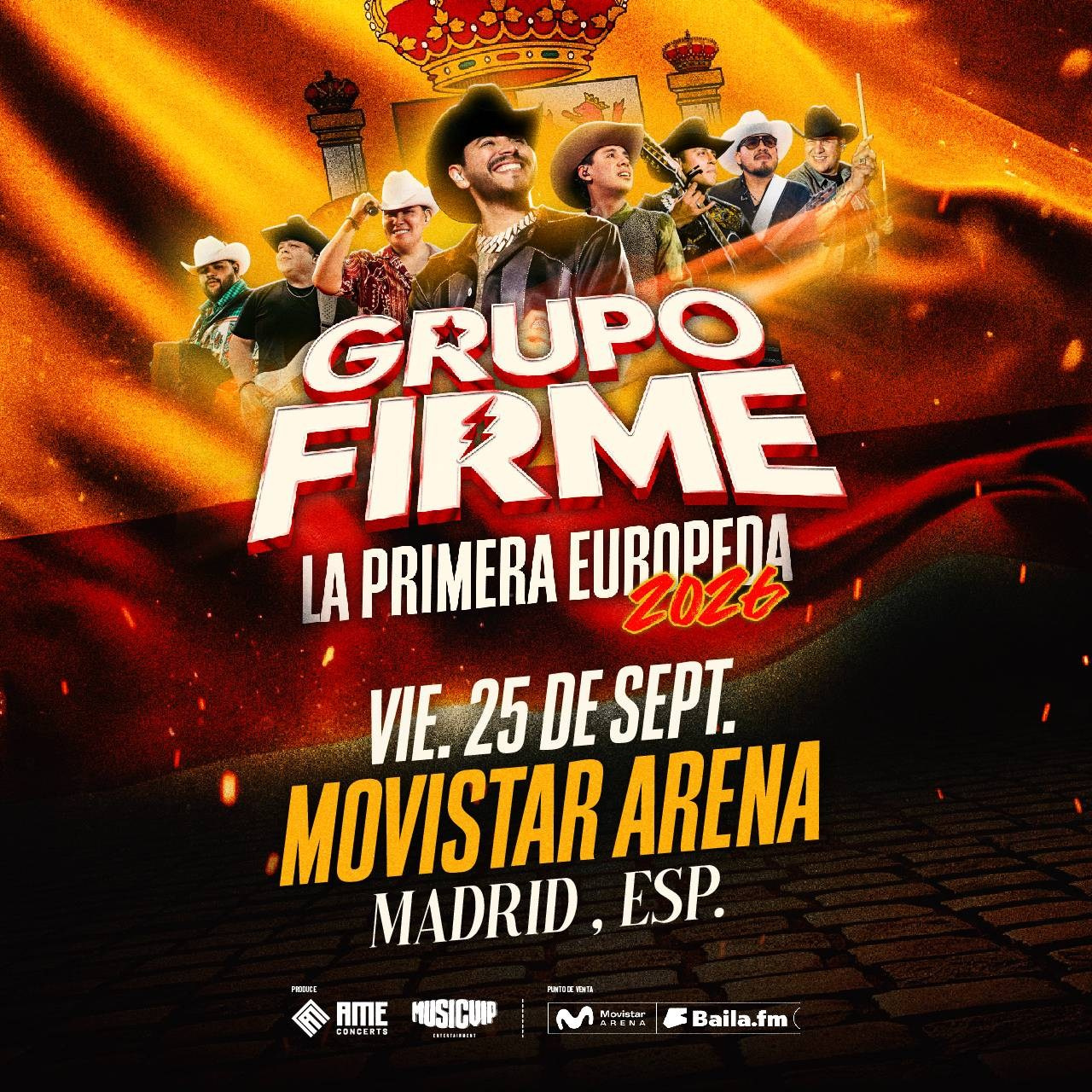 Grupo Firme debutará en el Movistar Arena de Madrid con su gira La Primera Europeda este año | FOTKAI