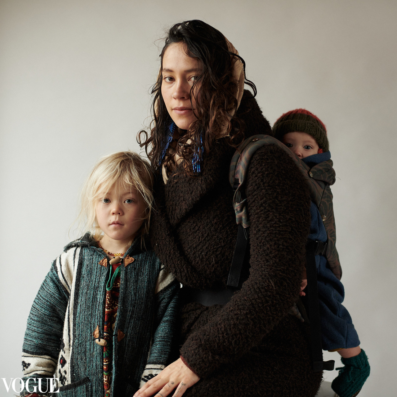 Photographer in Amsterdam, a woman with kids, the best of on Photo Vogue Italy, portrait by Victoria.