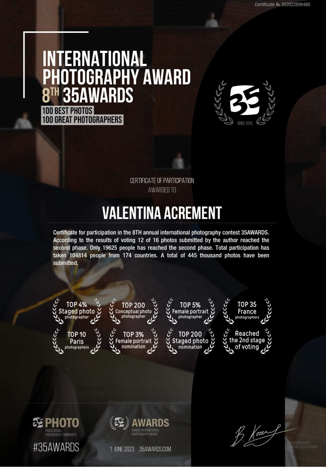 About me. Wedding-Family photographer, South of France–Paris, Valentina Acrement