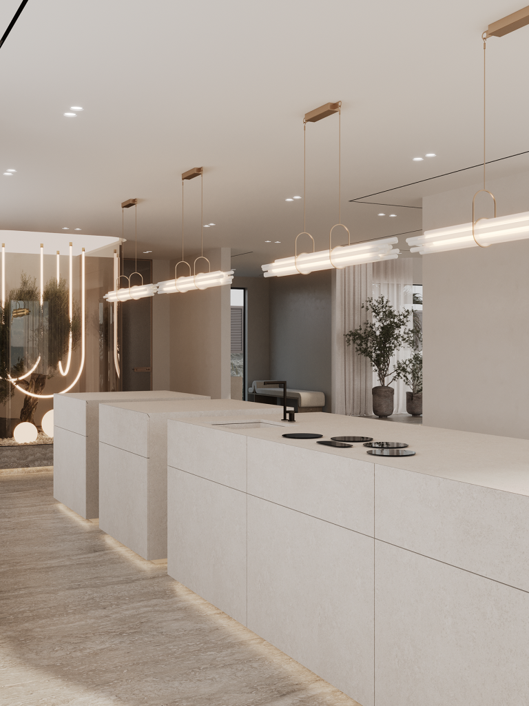 WHITE VILLA IN DUBAI. Interior Design & 3D Rendering | Alena Bulataya Design Buro