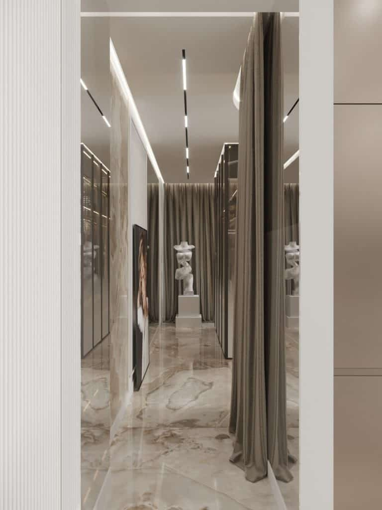APARTMENT FOR STYLIST. Interior Design & 3D Rendering | Alena Bulataya Design Buro