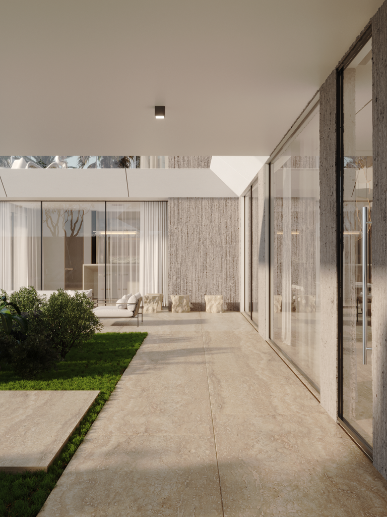 WHITE VILLA IN DUBAI. Interior Design & 3D Rendering | Alena Bulataya Design Buro