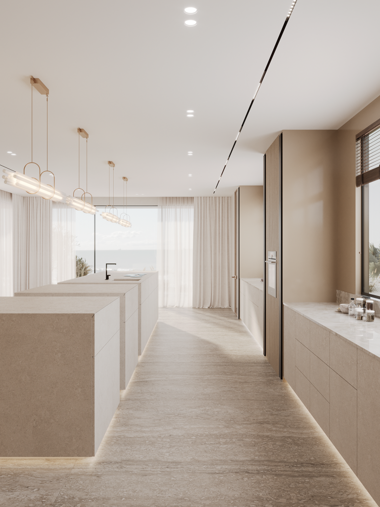 WHITE VILLA IN DUBAI. Interior Design & 3D Rendering | Alena Bulataya Design Buro
