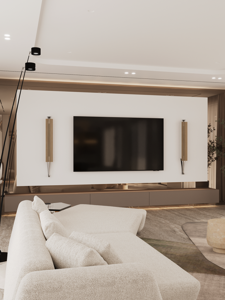 WHITE VILLA IN DUBAI. Interior Design & 3D Rendering | Alena Bulataya Design Buro