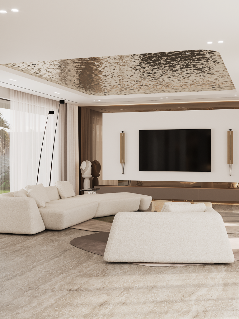 WHITE VILLA IN DUBAI. Interior Design & 3D Rendering | Alena Bulataya Design Buro