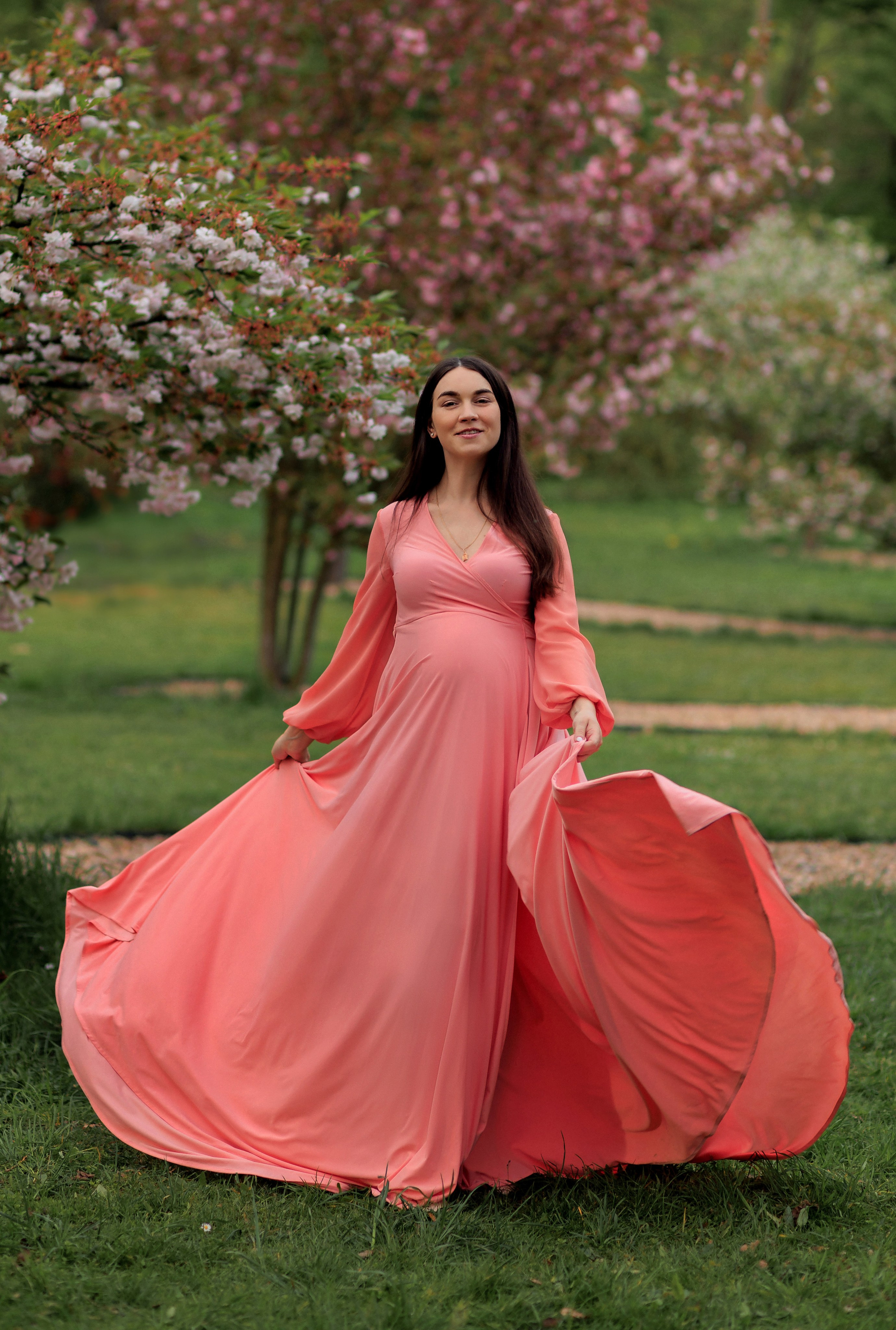 Ubrania na sesje ciążową. Fotograf Wroclaw Anna Tsukanova