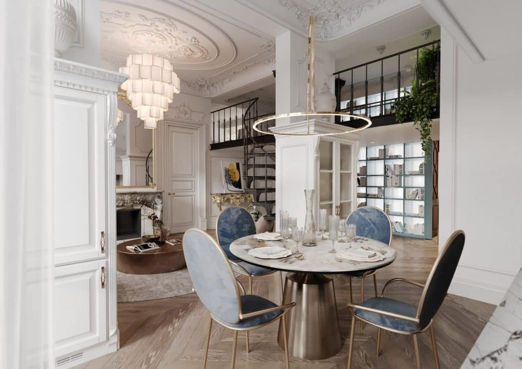 PENTHOUSE IN CLASSIC STYLE. Interior Design & 3D Rendering | Alena Bulataya Design Buro