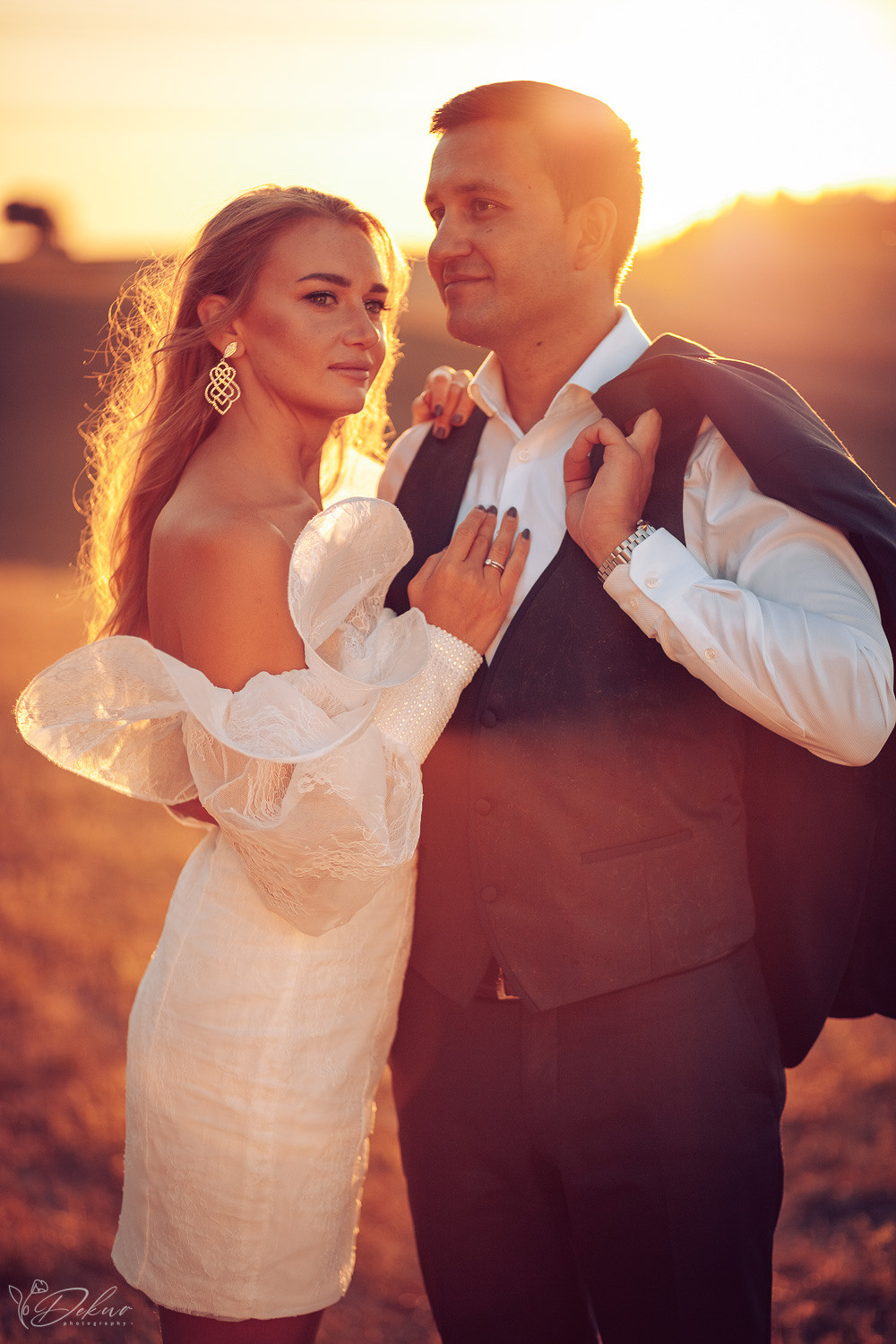 Hochzeitbilder bei Sonnenuntergang. Kreative Ideen für Hochzeiten.  Wedding  shooting in Heilbronn, Stuttgart, Heidelberg, Öhringen 