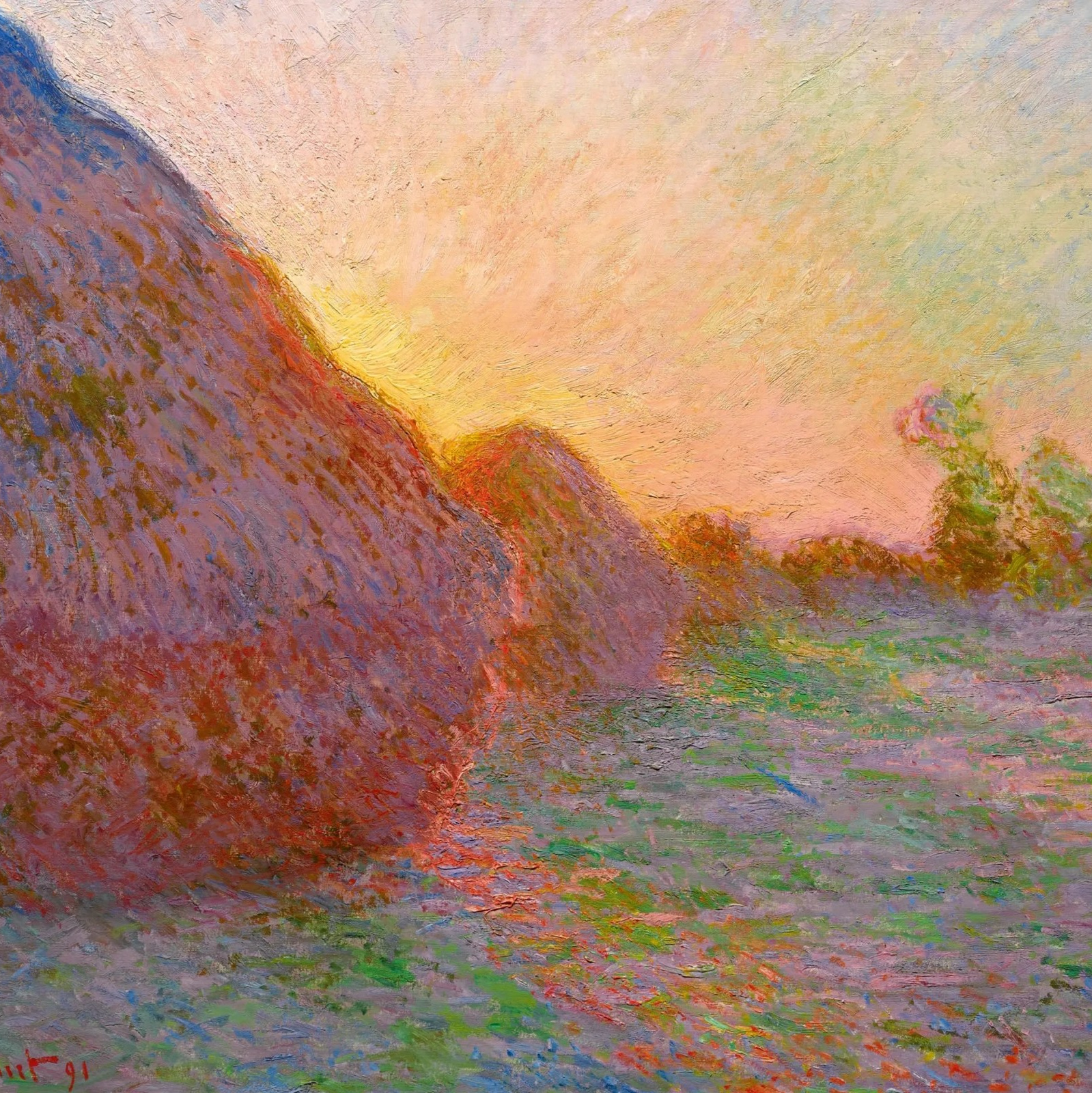 Haystacks - Claude Monet , Painting, 1891 Клод Моне, стог сена 