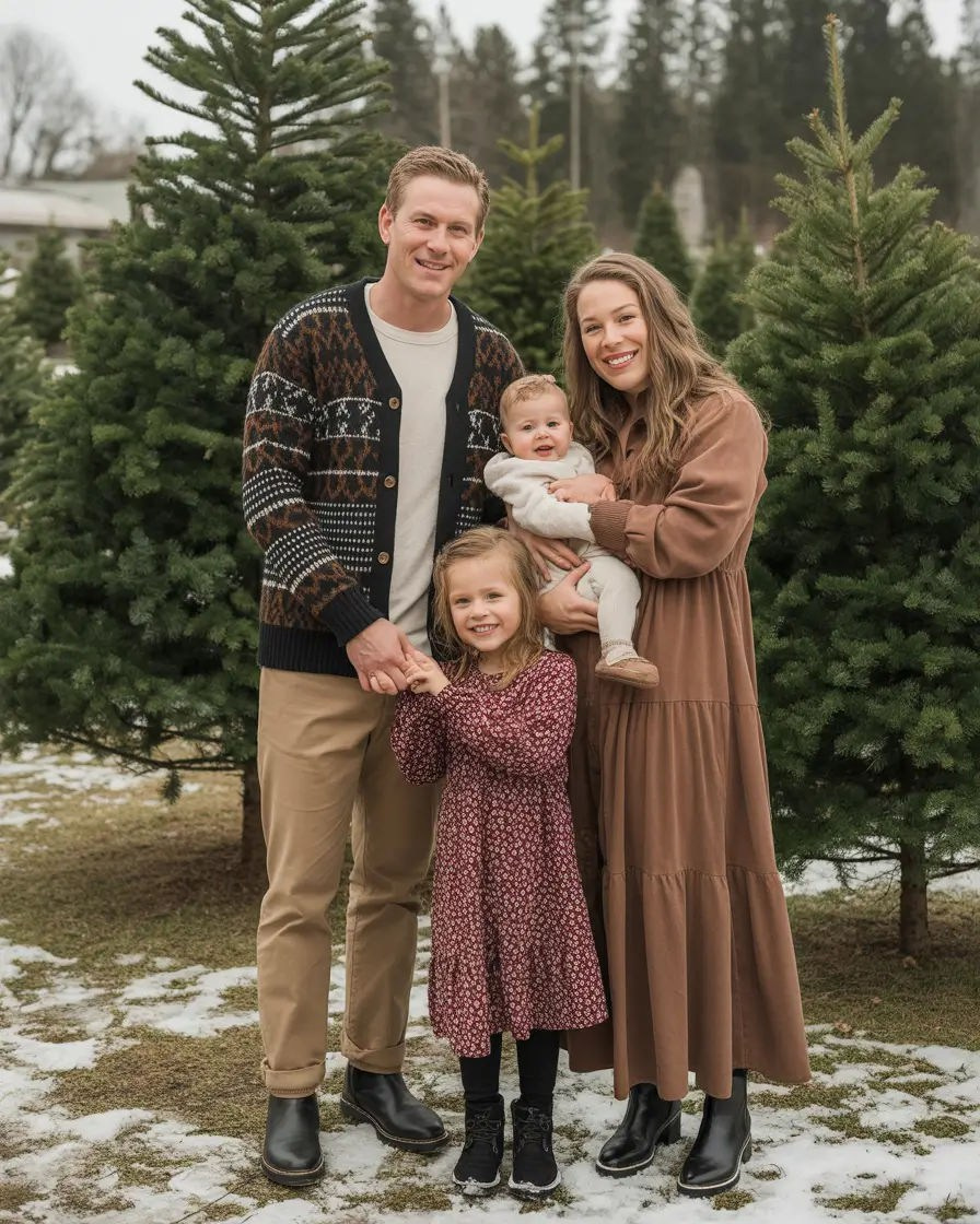 Новорічна фотосесія 2025-26: вдома, у студії та на вулиці — ідеї, кольори, образи. Сімейний фотограф Київ Наталія Шкаврон