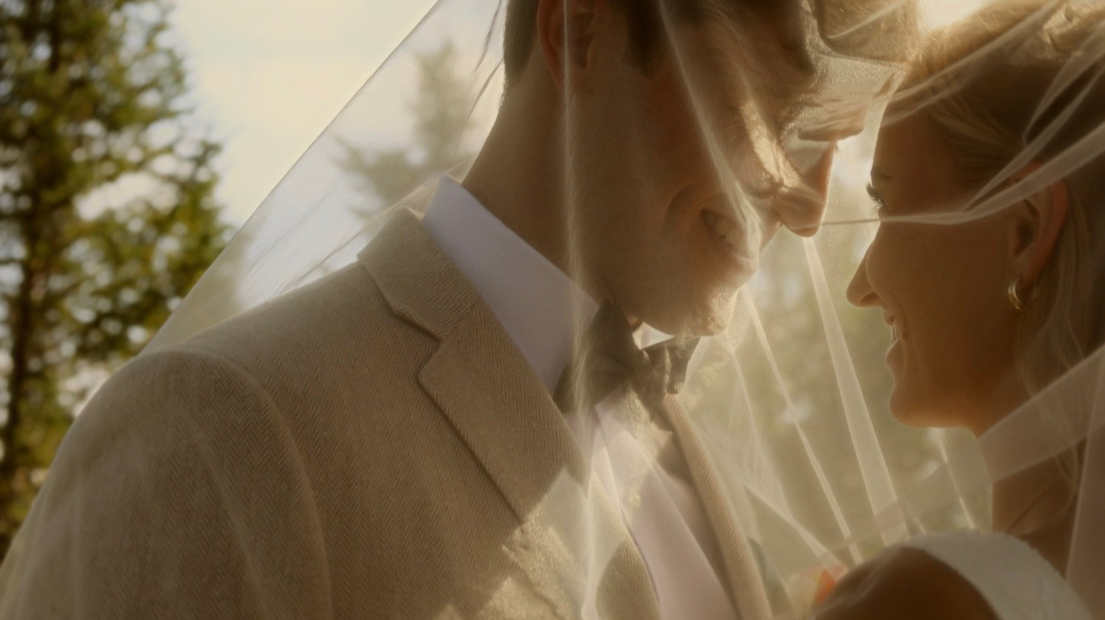Close-up video shot of wedding vows being exchanged in Midwest.