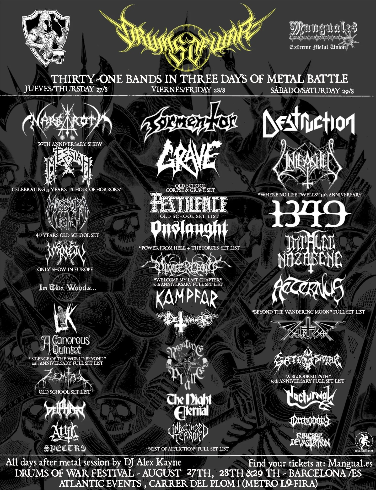 El metal extremo se citará en el Drums Of War Festival | FOTKAI