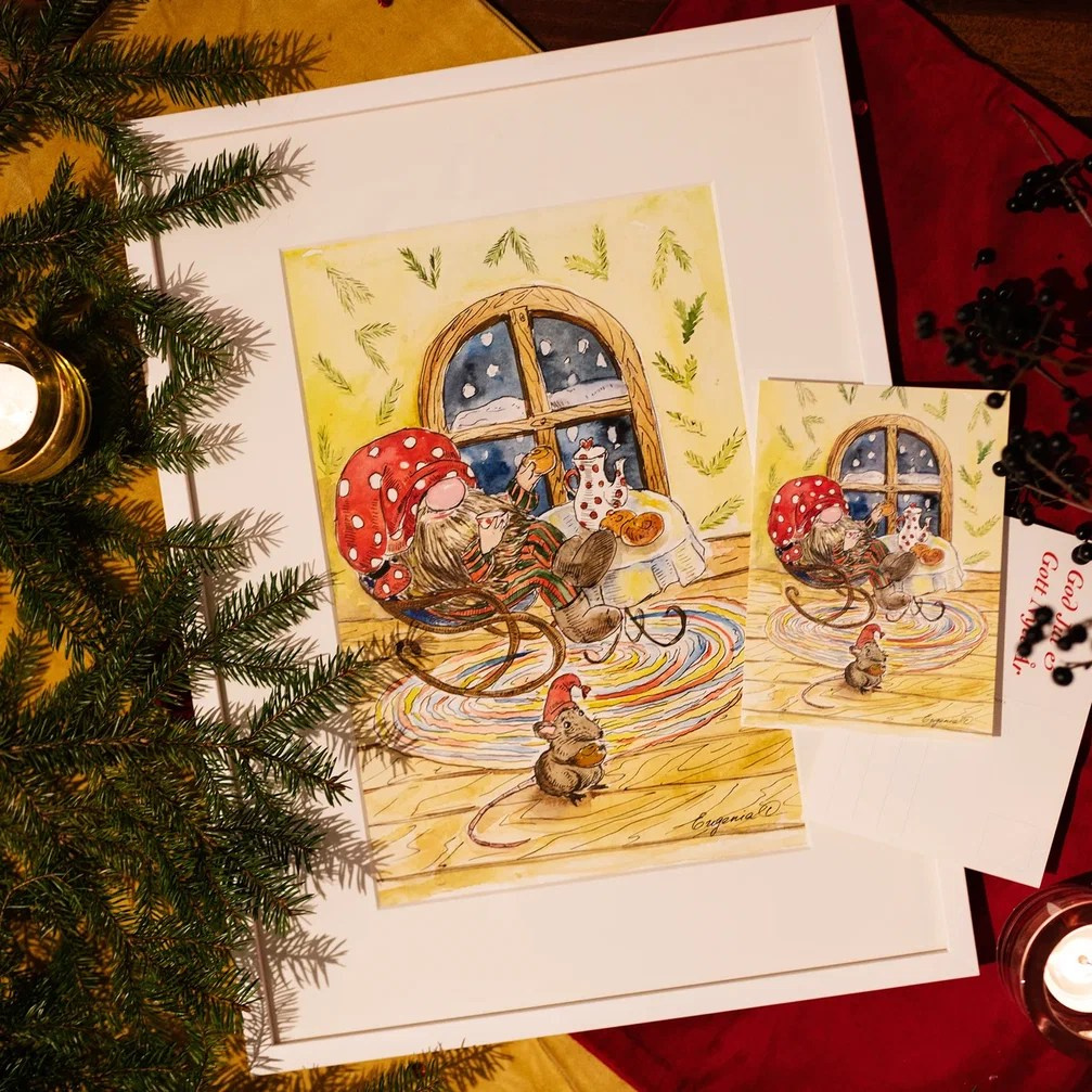 Jul. Eugenia Arinstein — konstnär som skapar handgjord måleri och illustration med känsla, färg och närvaro. Verksam i Nynäshamn