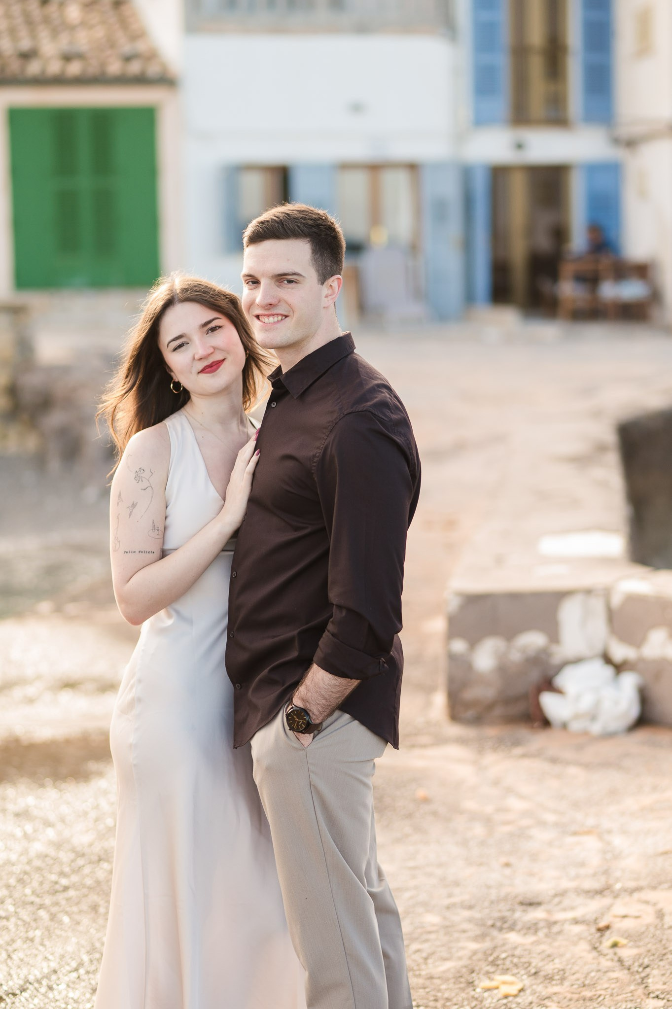 Cala Pedruscada surprise proposal photography Mallorca