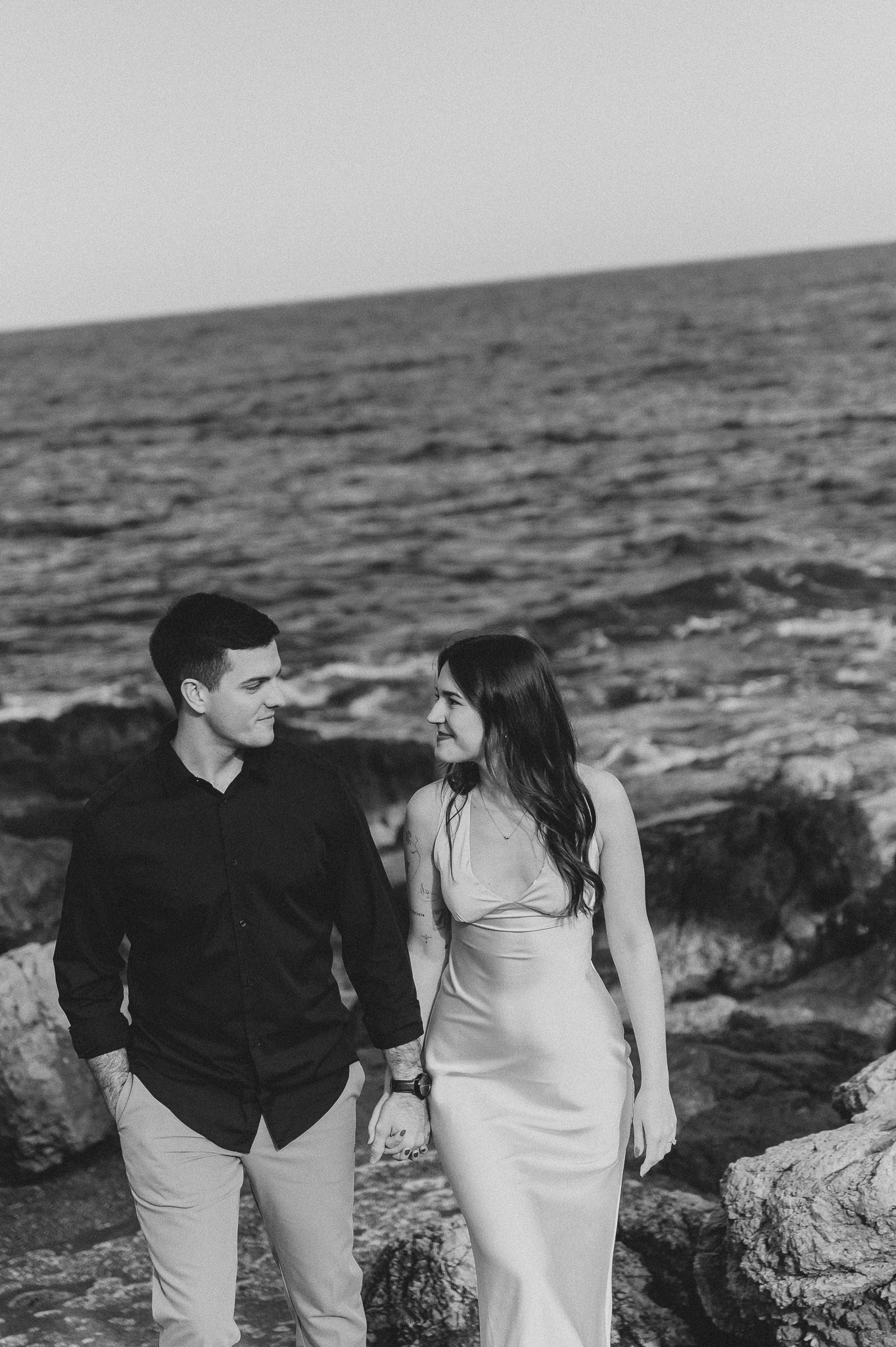 Exclusive engagement ring shot at Cala Pedruscada Mallorca