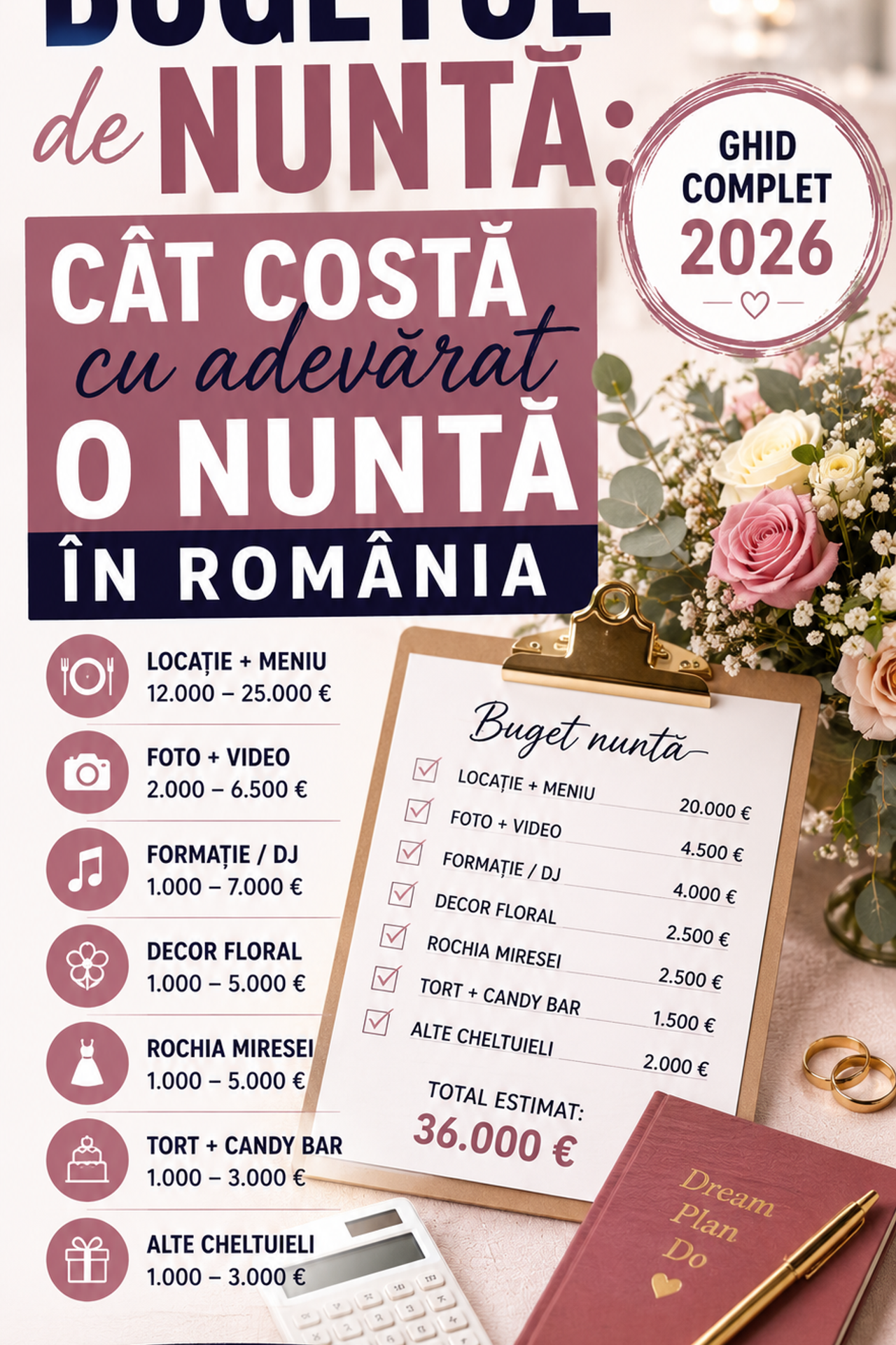 Cele mai frecvente greșeli în organizarea nunții
