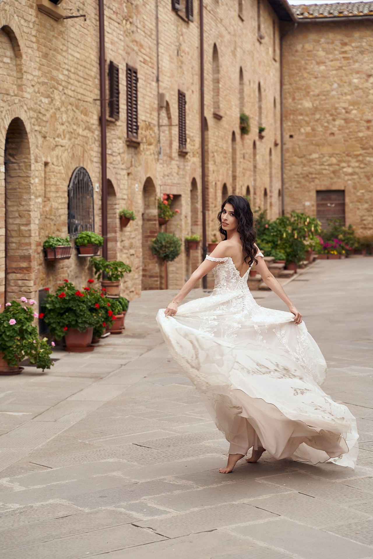 Wedding photoshoot in Pienza