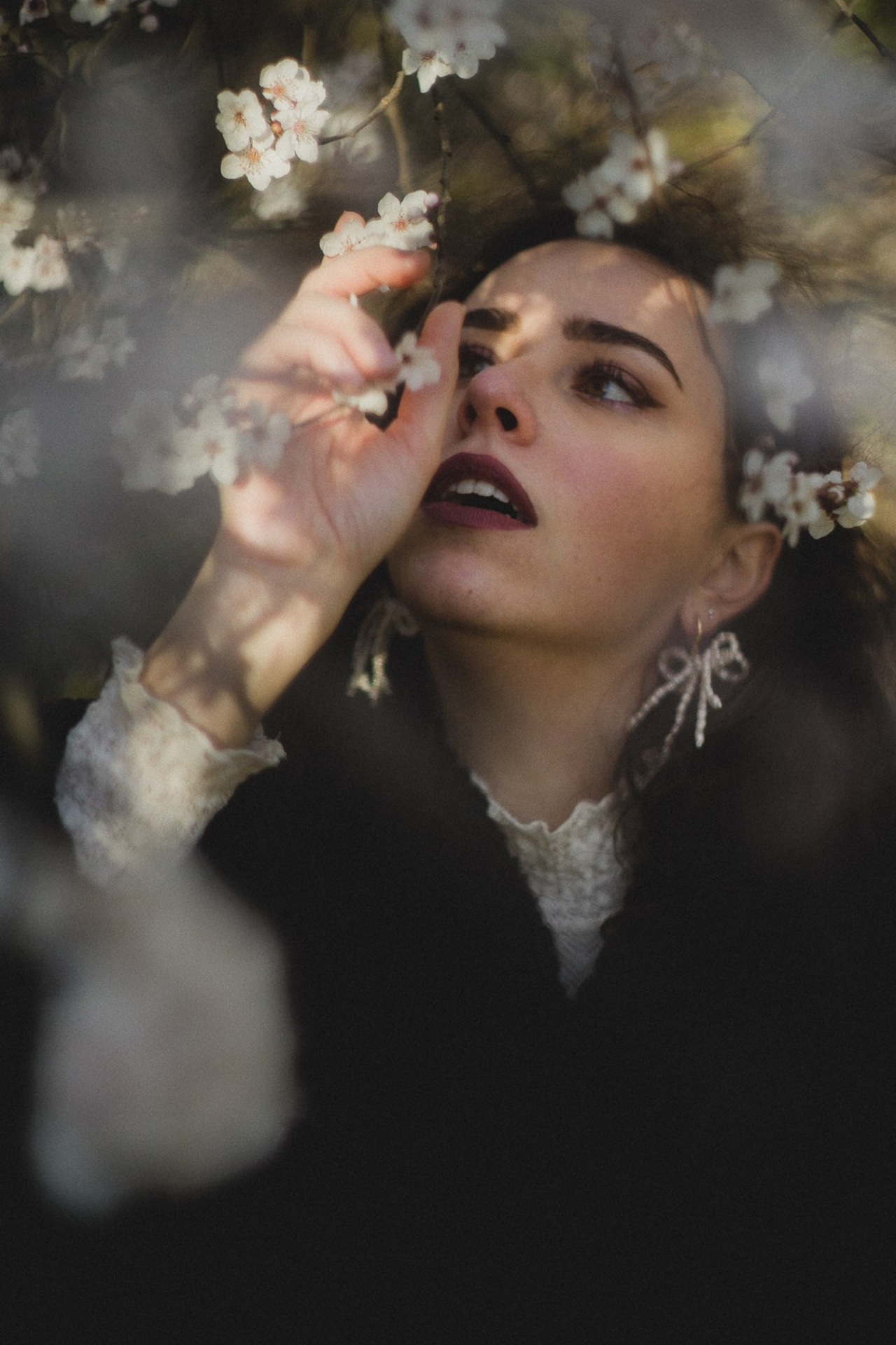 Sesión de fotos en Templo de Debod en primavera. Carlos Medina Fotógrafo de retratos ubicado en Madrid, España