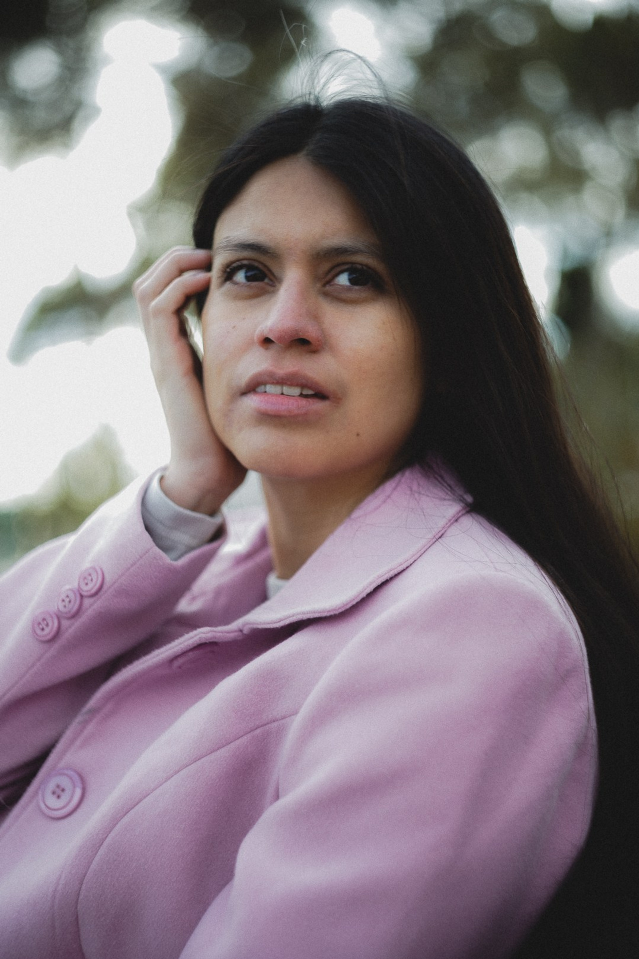 Retratos en primavera en Gran Vía en Madrid. Carlos Medina Fotógrafo de retratos ubicado en Madrid, España