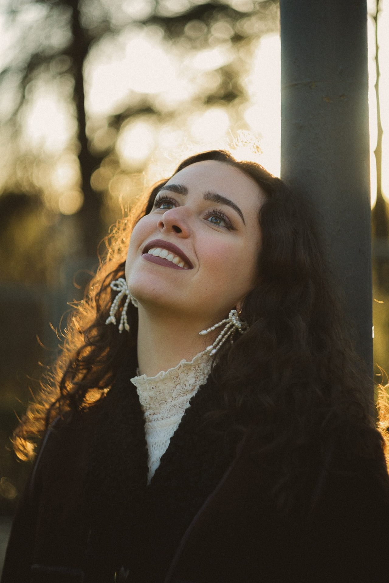 Sesión de fotos en Templo de Debod en primavera. Carlos Medina Fotógrafo de retratos ubicado en Madrid, España