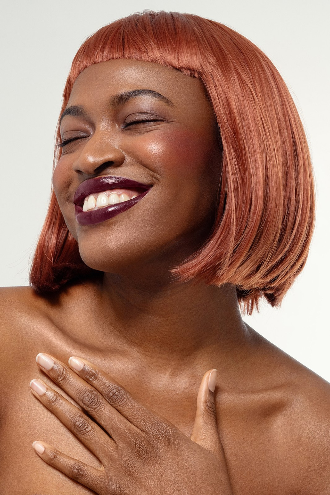 High-quality beauty portrait with professional skin correction