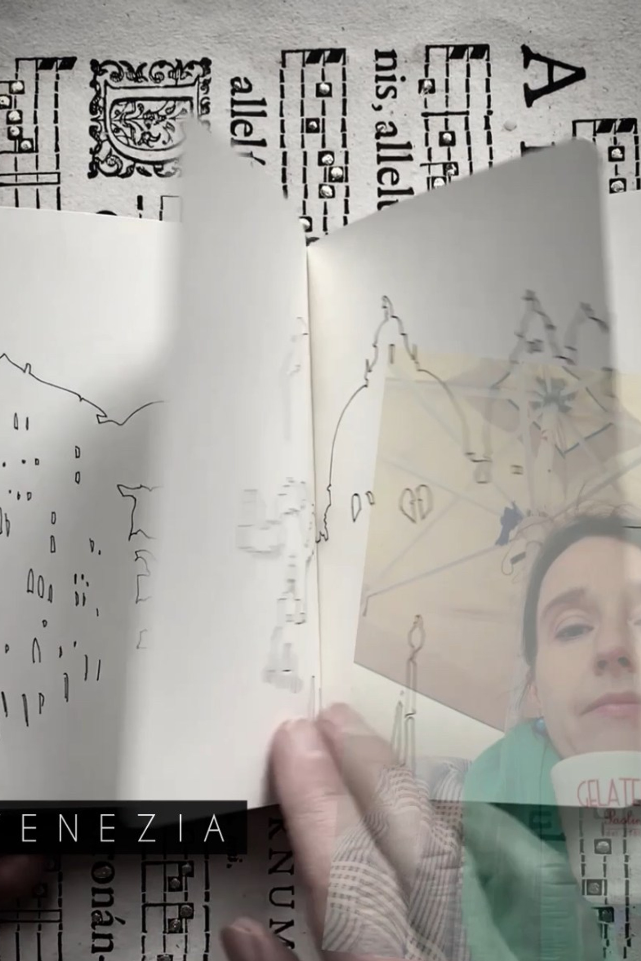 Drawing Modigliani in Padua. Nadia Kuprina. Artist