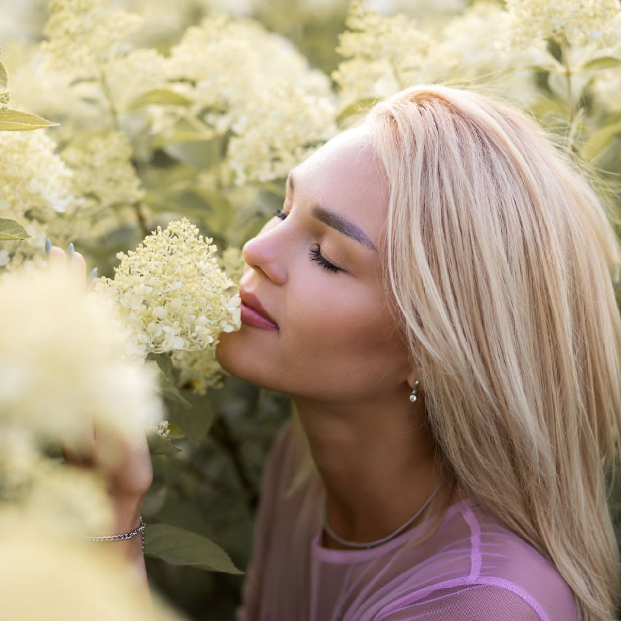 Фотосесія в гортензіях