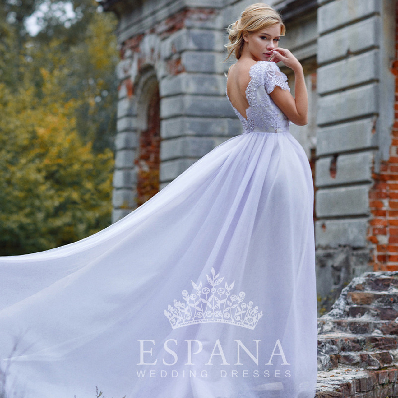 Photoshoot for the wedding dress brand