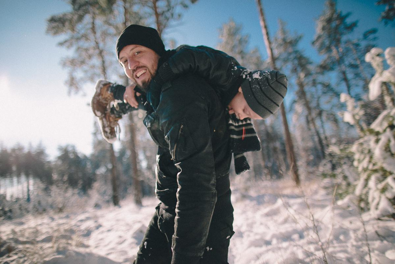 Андрей + Ира = Алина + Кирюша. Зима