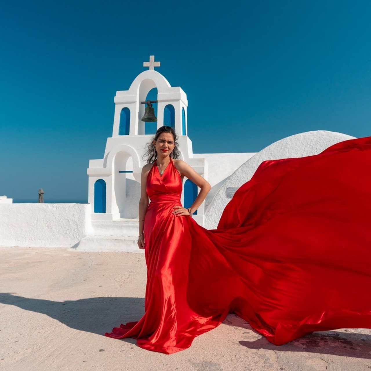 Photographer in Santorini SokoLOVE Alex| Flying Dress Santorini