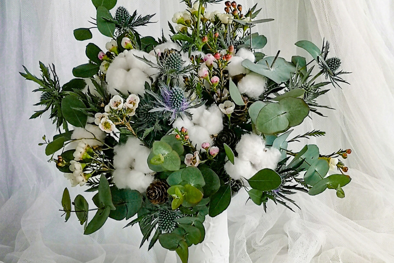 Līgavas pušķis ziemas sezonā