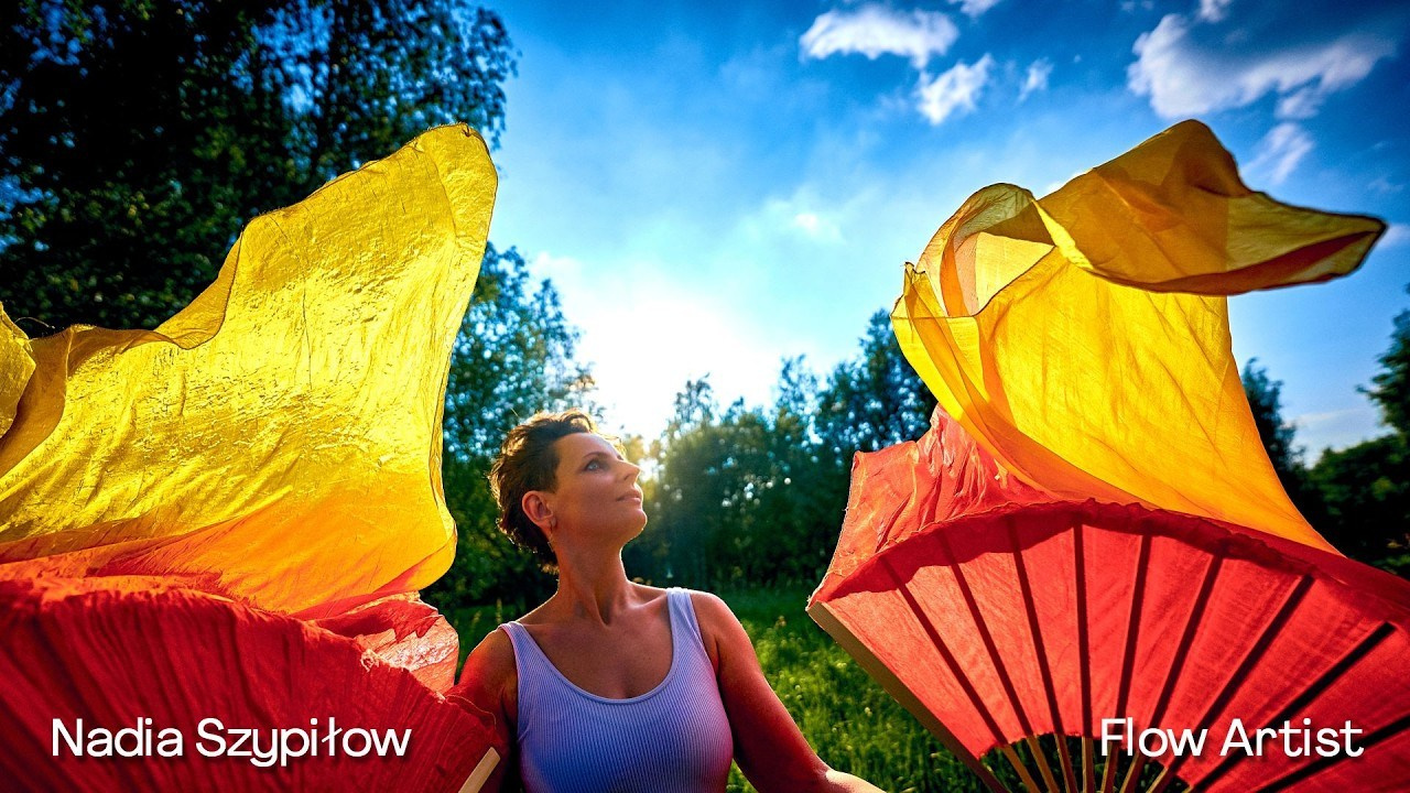 Nadia Szypiłow - Flow Artist - silk fans and flagging. Андрей Шипилов — Фотография & Видеография