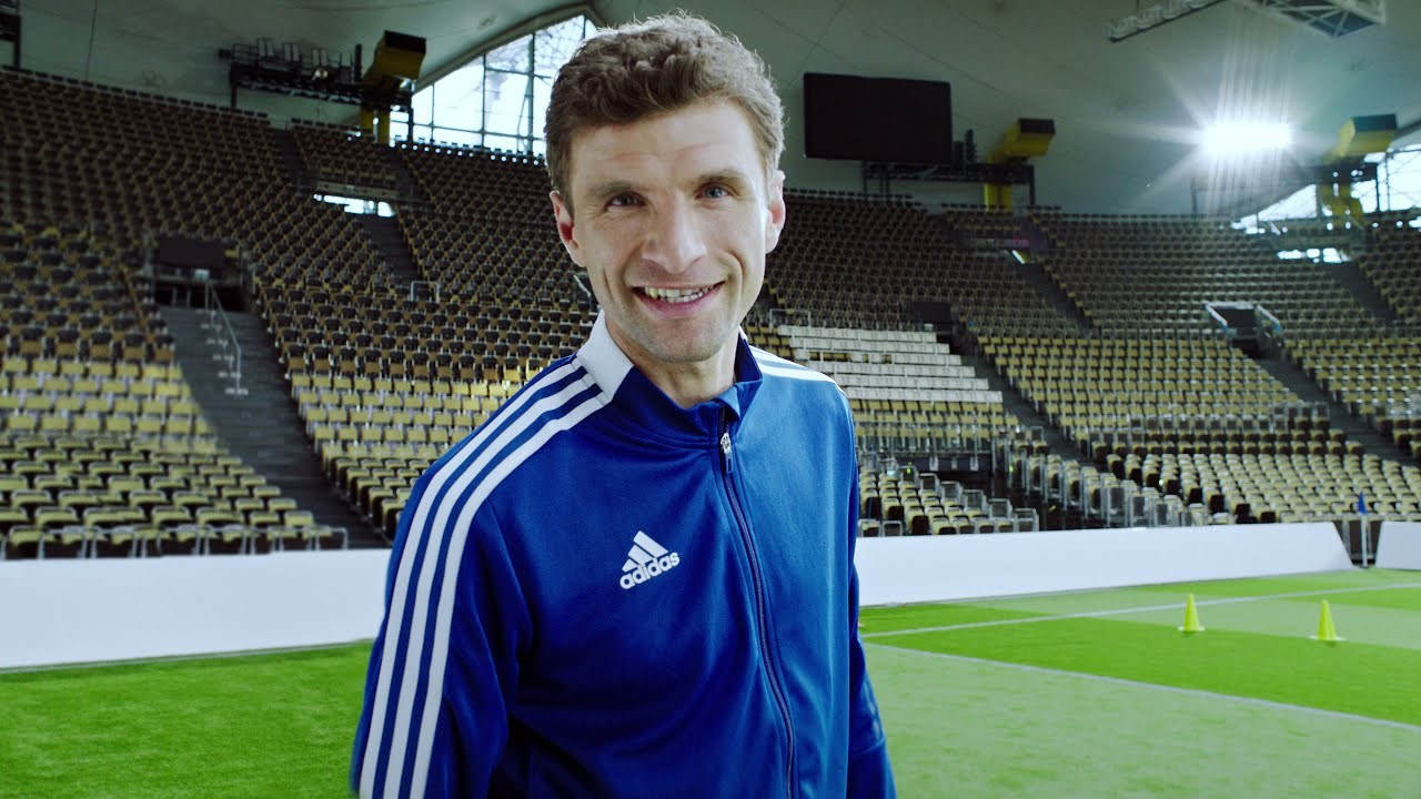 Soccer Legend Thomas Müller Warps Reality with Knoppers at Olympia Stadium. Charley Stadler