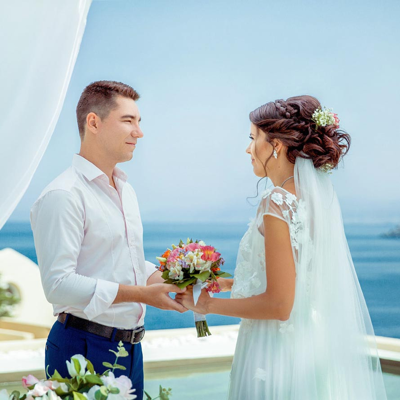 Отзывы наших клиентов. Свадьбы в Греции на Крите и Санторини, фотограф — Екатерина Романова