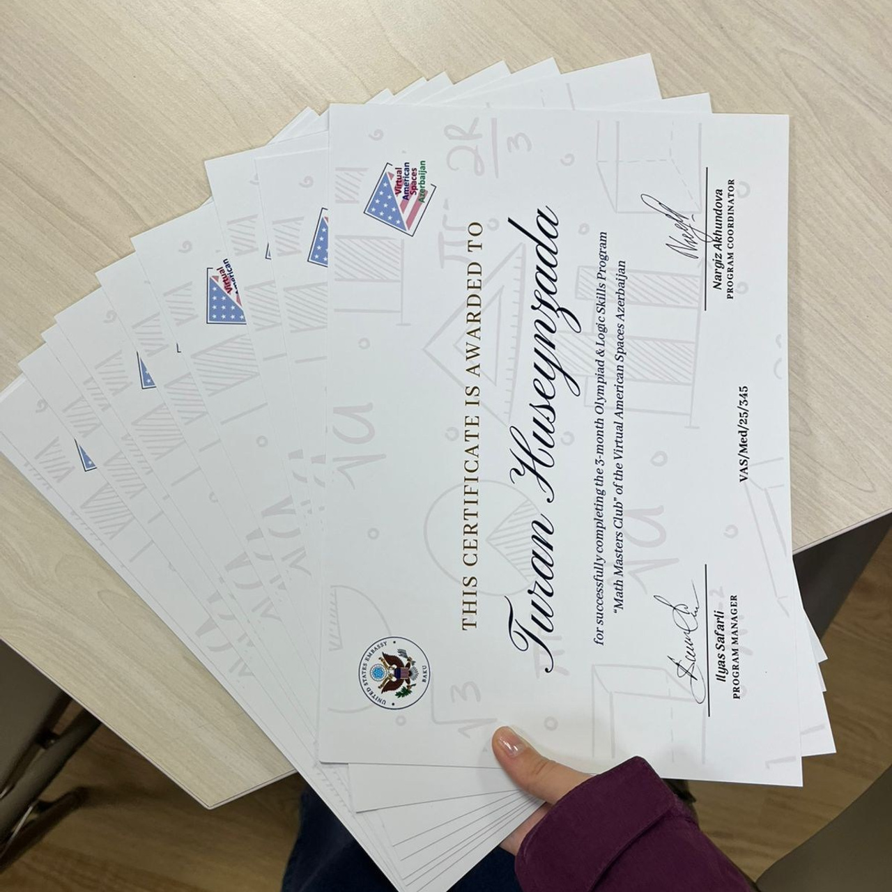 Final Certificate Awarding — Math Masters Club (Second Session). IIMACS — The International Institute of Mathematics, AI & Computer Science