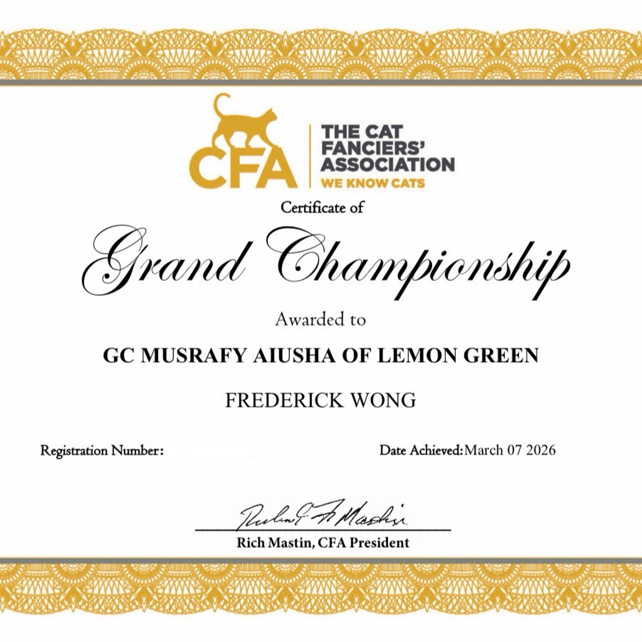 Our New Grand Champion!