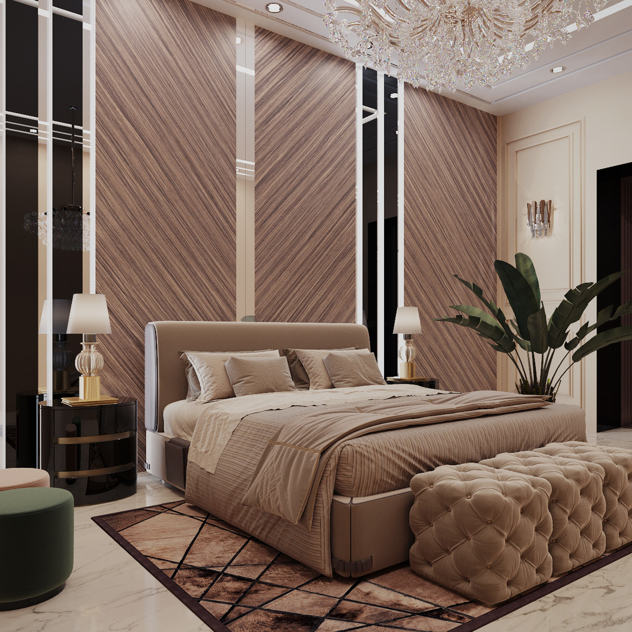 BEDROOM. 3D visualization