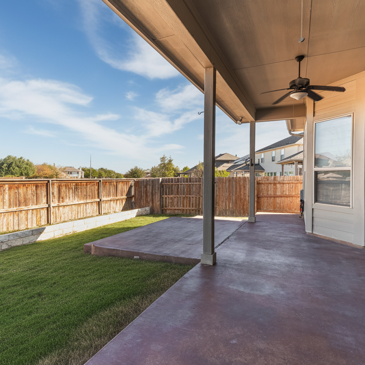 Modern residential home exterior real estate photo  Austin Texas