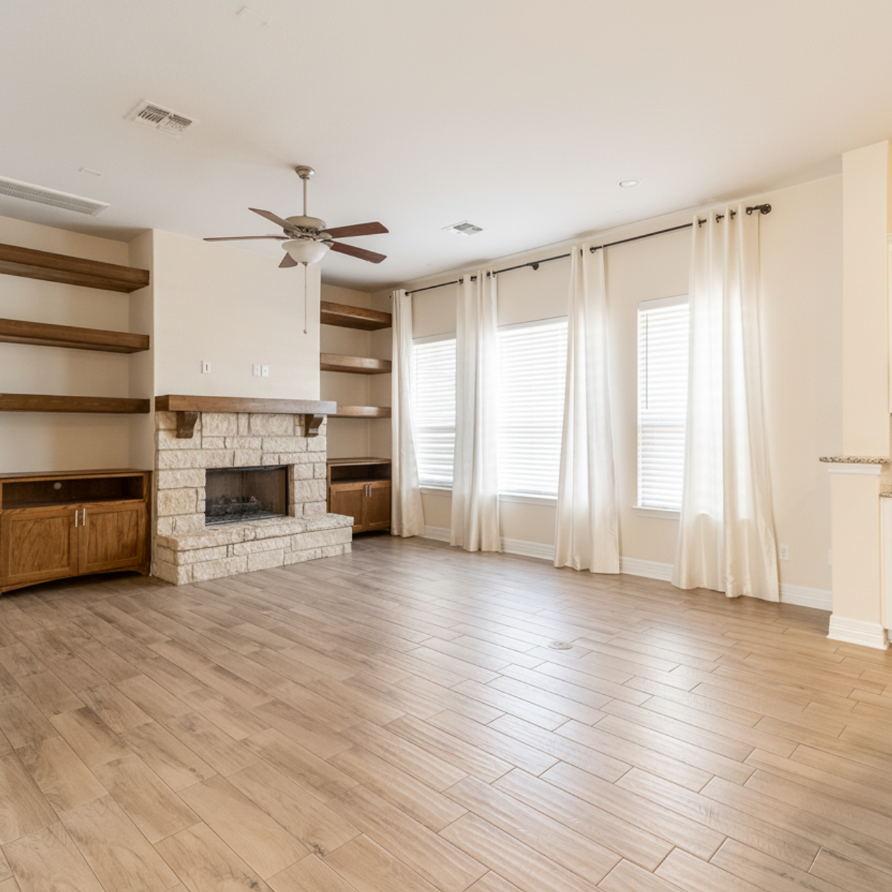 Luxury living room interior design photographed by Austin interior photographer