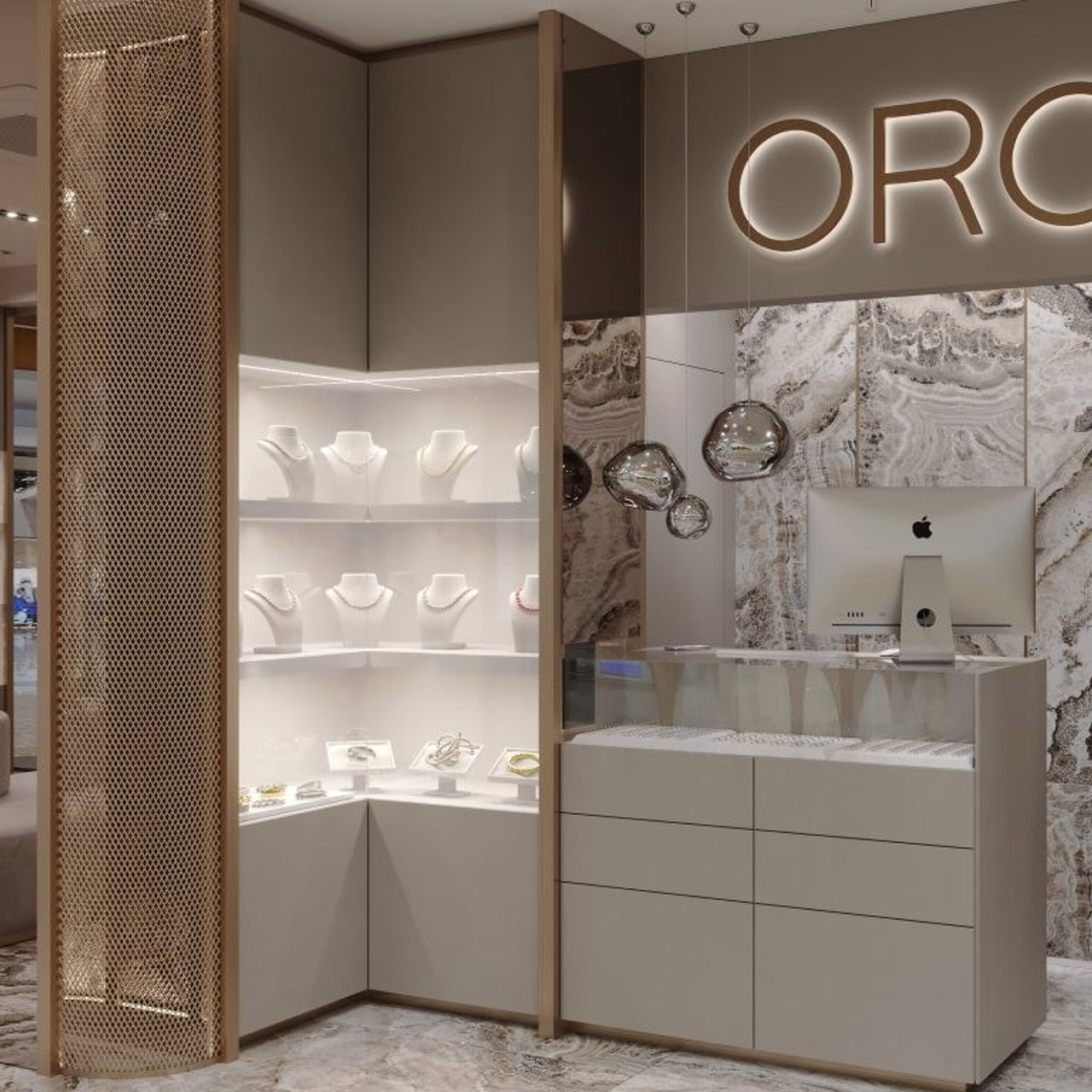 LADY GADIVA HAIR & BEAUTY SALON. Interior Design & 3D Rendering | AB Design Buro