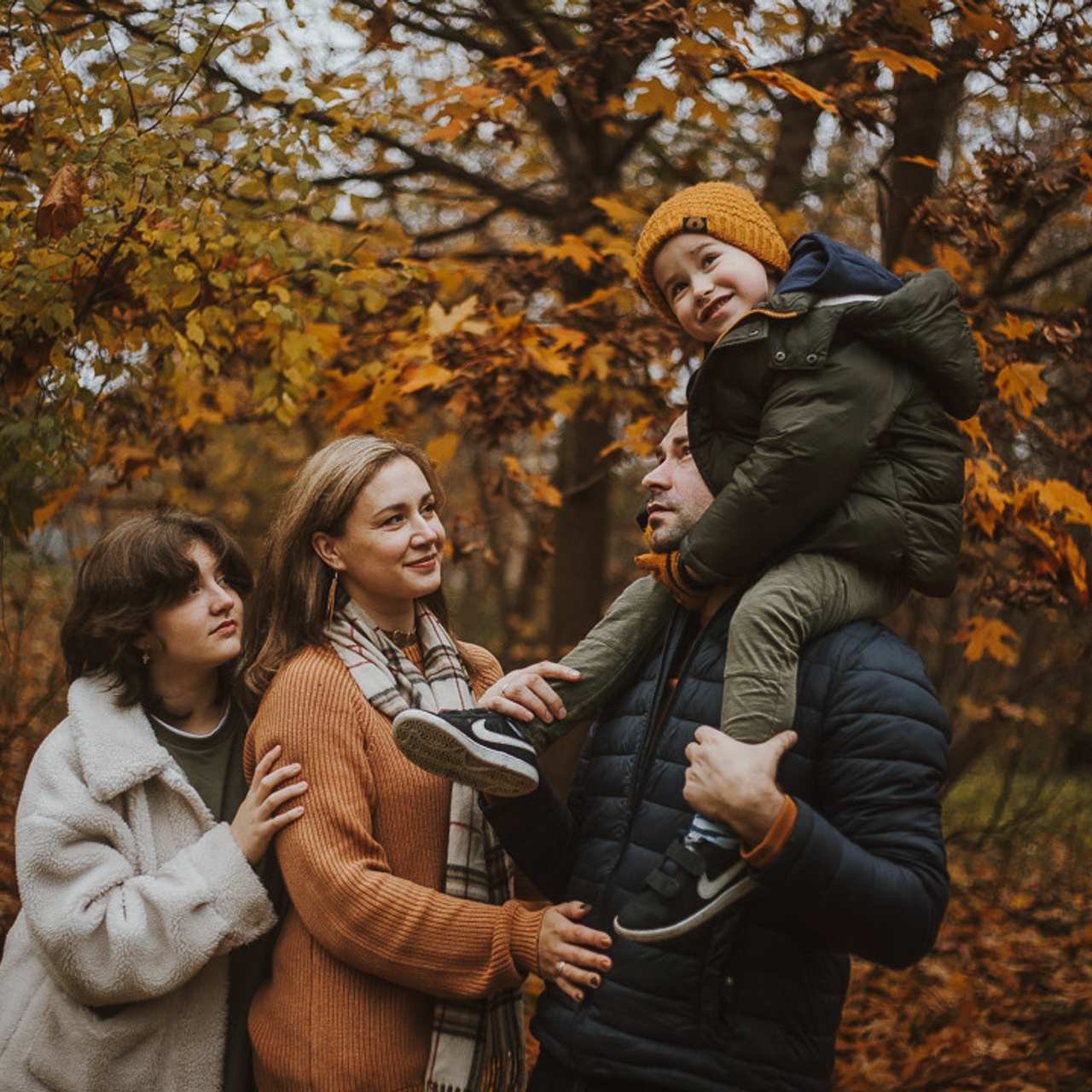 Rudens fotosesija ģiemenei