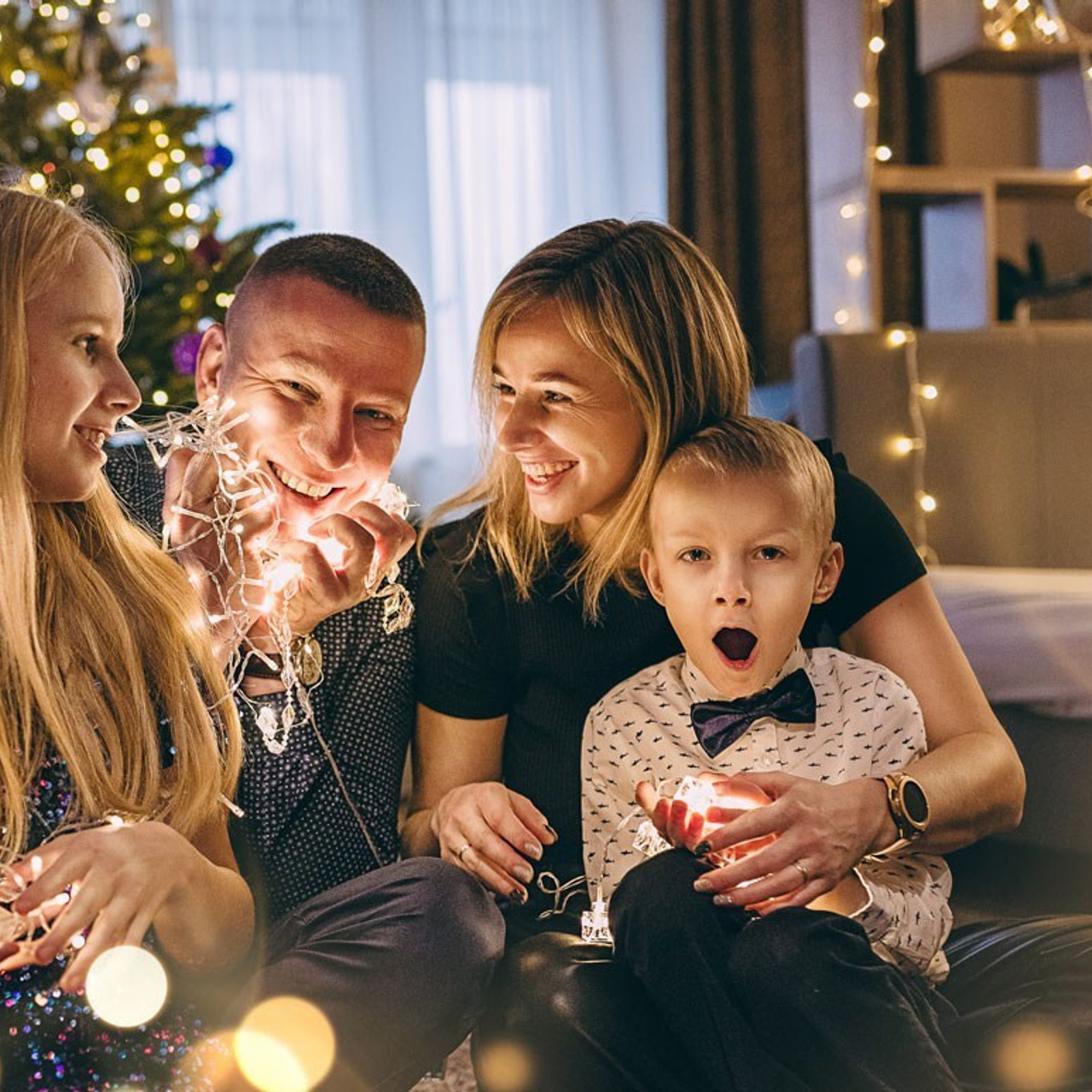 Домашняя семейная фотосессия