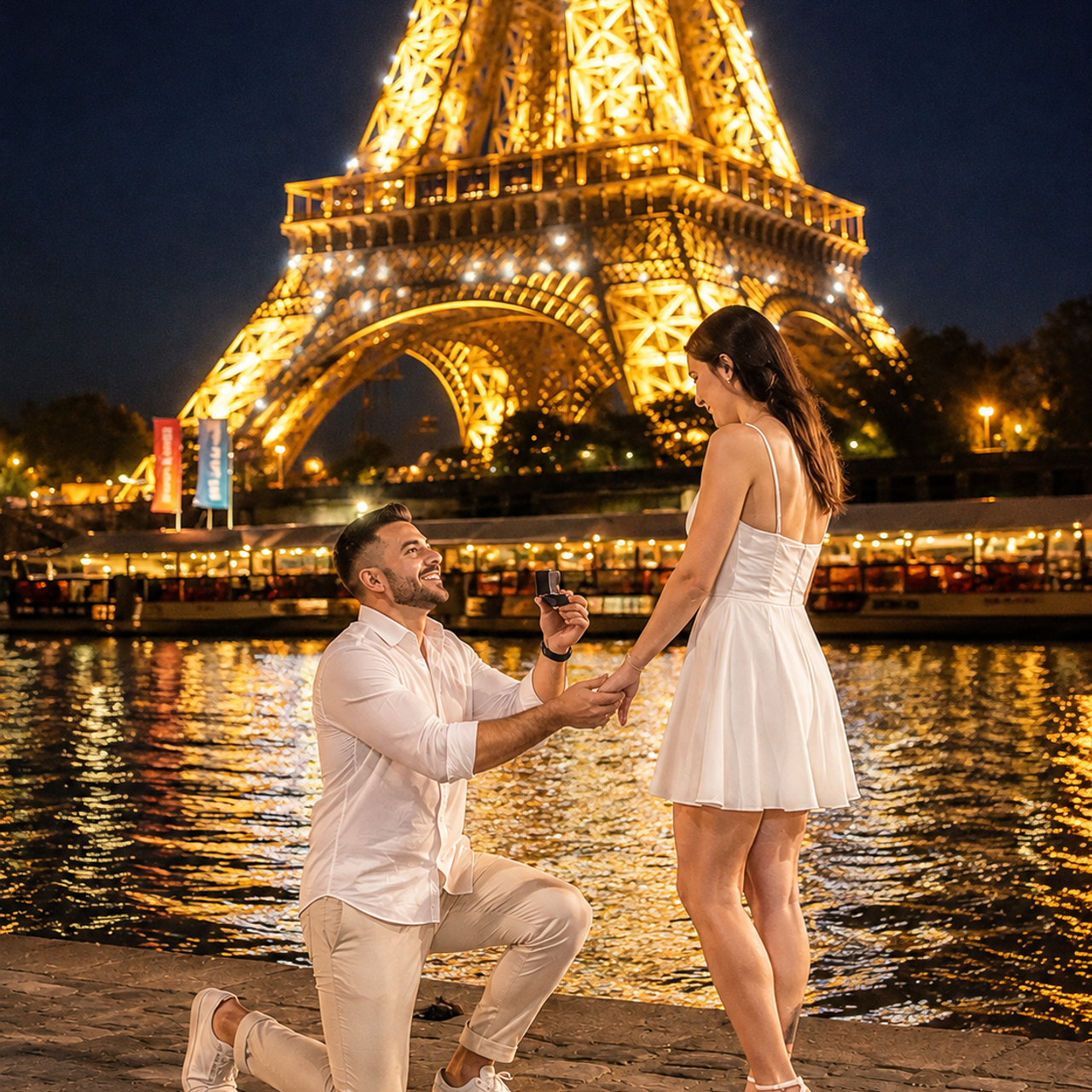 Night Photography in Paris: The Ultimate Luxury Experience for Couples & Proposals. Photographe à Paris