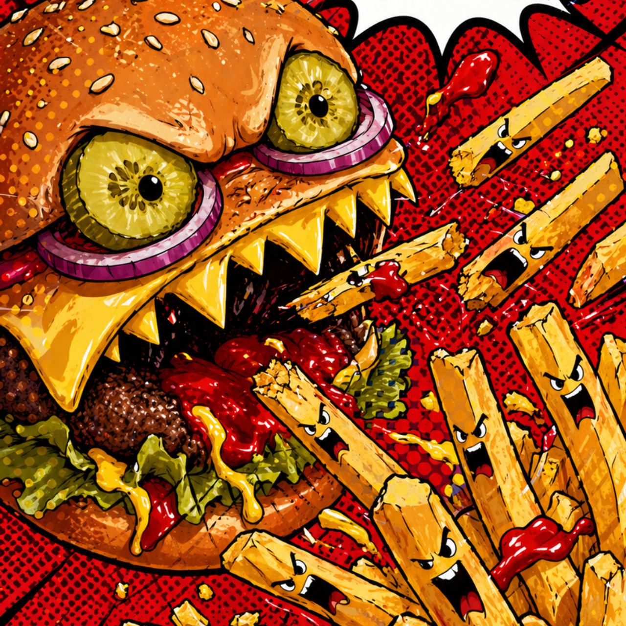 Food Monsters: Pop-Art Poster Series