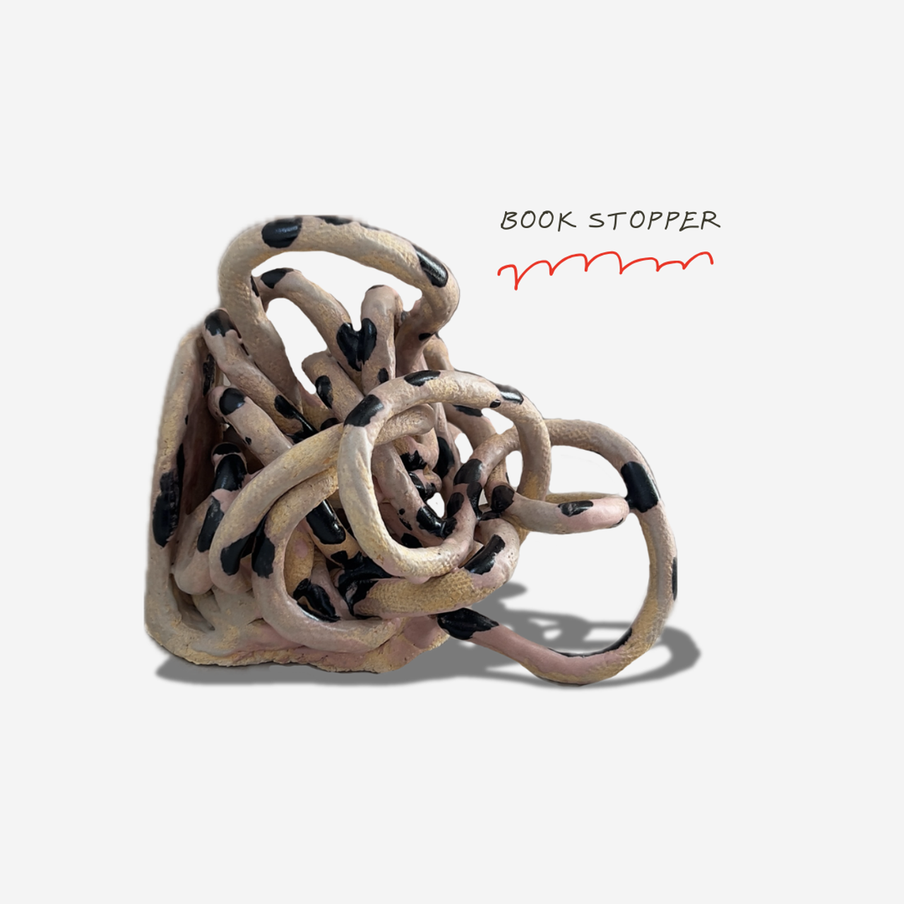 Sculptural book stopper. ReefCeramics, based in Nicosia, is a creative hub where handcrafted ce